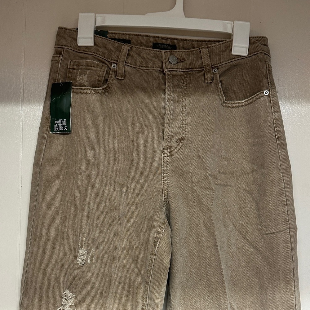 Wild Fable Light Brown Distressed Jeans - Picture 2 of 10